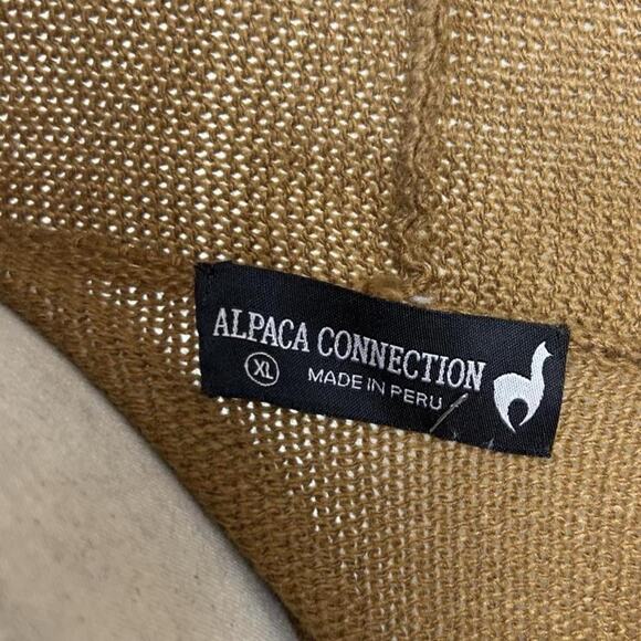 Alpaca Connection Peruvian Zip Up Hoodie Sweater XL Multicolor Boho Womens - Picture 8 of 11